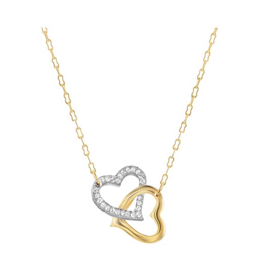 SWAROVSKI Diamond Double Heart Necklace